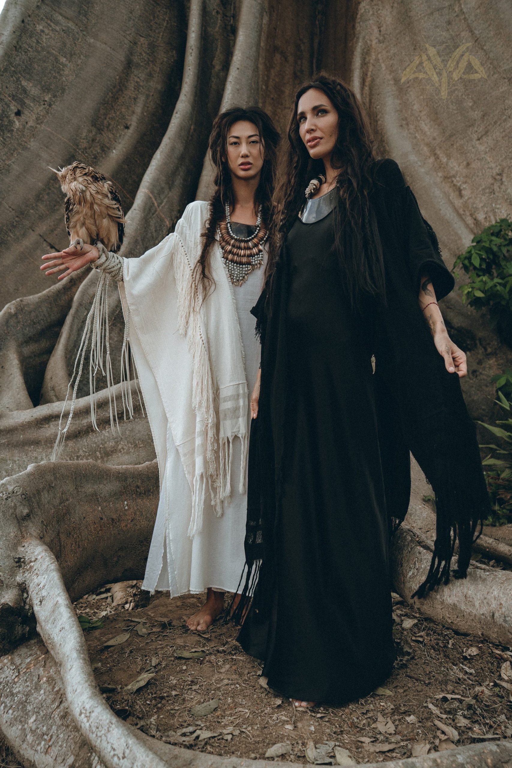 Bohemian Black Long Poncho Maternity Robe Ceremony Cover